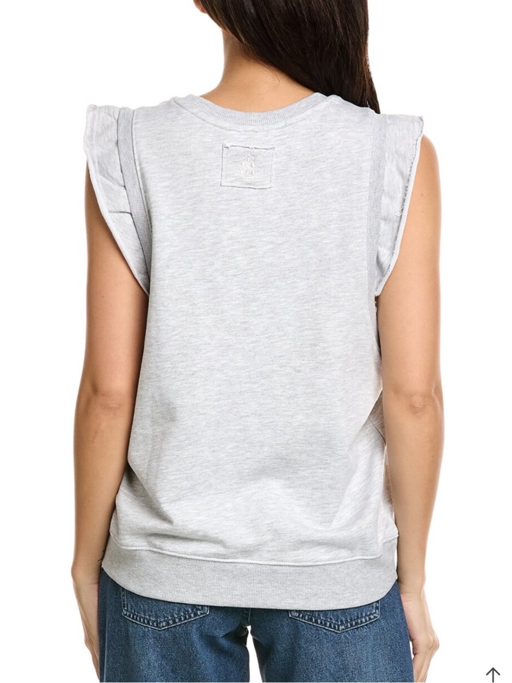 Free People Light Gray Flutter Ruffle Tank - Picture 2 of 6